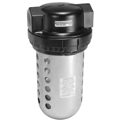 Wilkerson F30 Series Particulate Filter, Port Sizes 3/4, 1; Flows to 323 SCFM